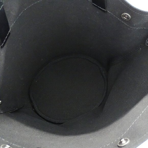 Prada PRADA Bag Women's Tote Shoulder 2way Denim Leather Navy Black 1BG244 - Picture 4 of 13